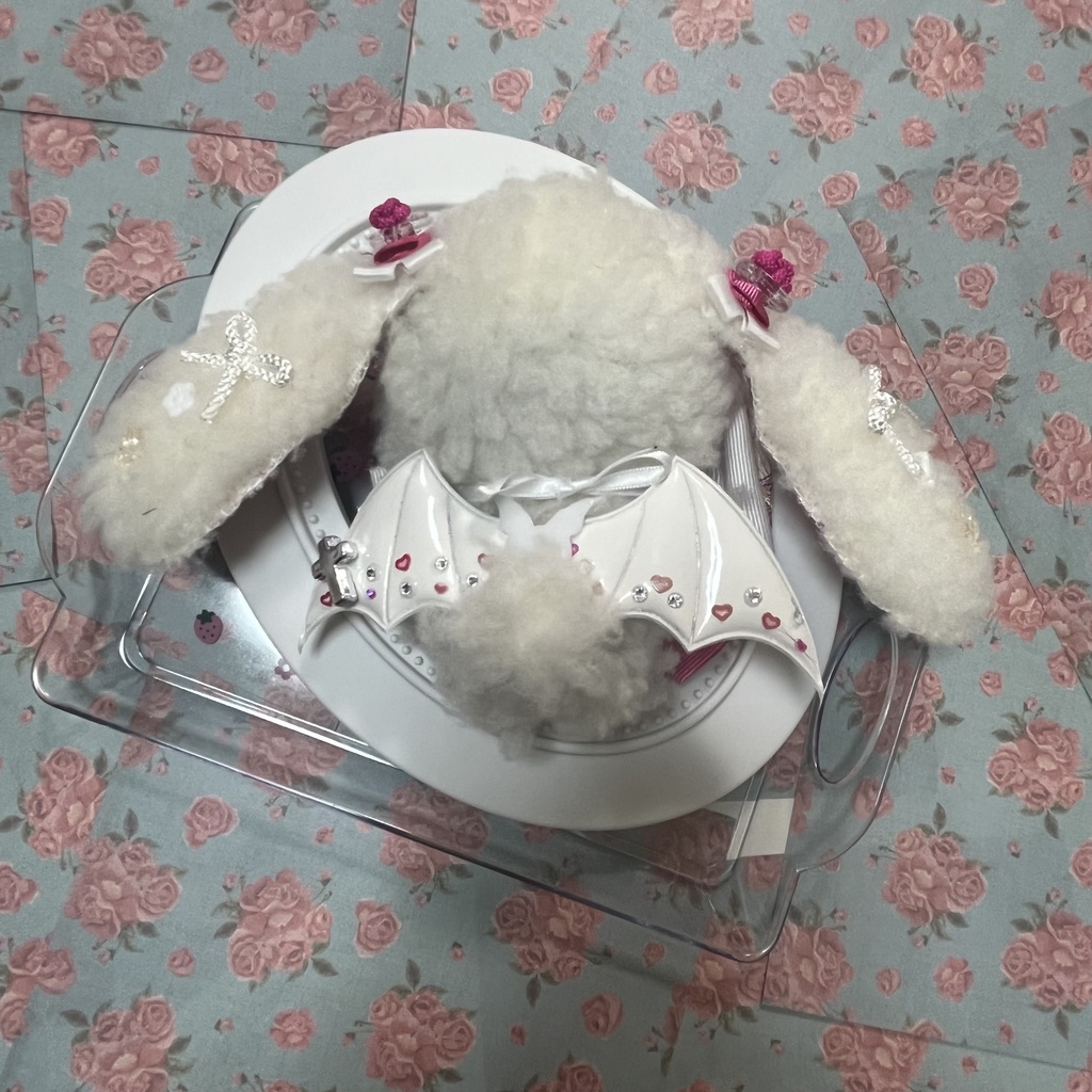 ぬい ぬい服 ちびぐるみ 着ぐるみ チャイナ柄 10cm ロップイヤー