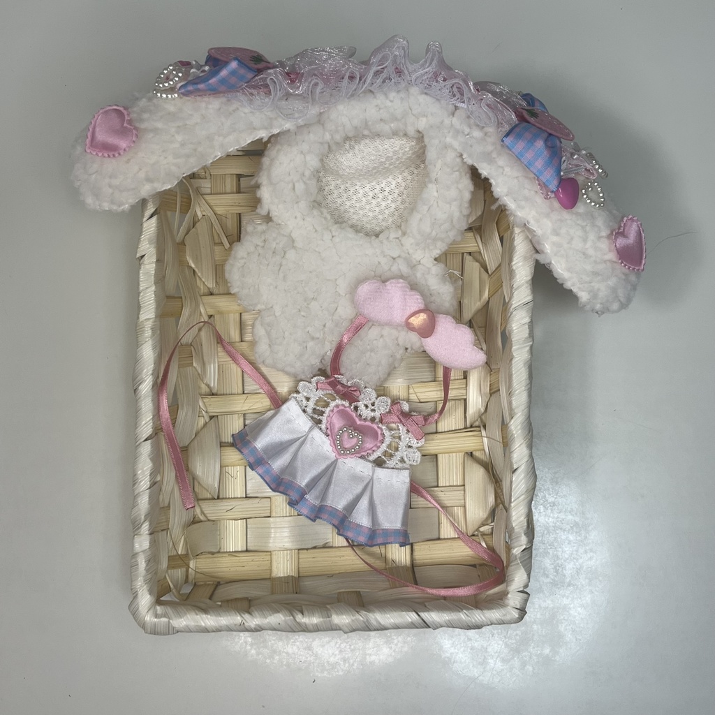 ぬい ぬい服 着ぐるみ ヘッドドレス 10cm 12cm うさみみ