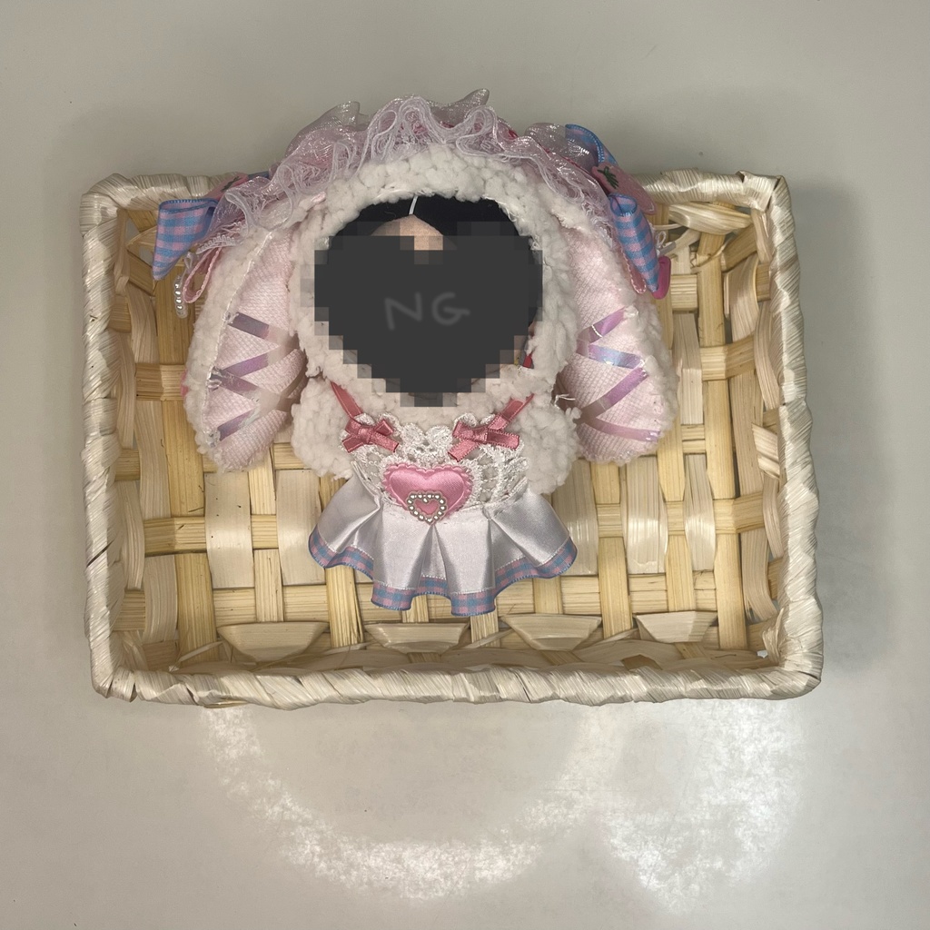 ぬい ぬい服 着ぐるみ ヘッドドレス 10cm 12cm うさみみ