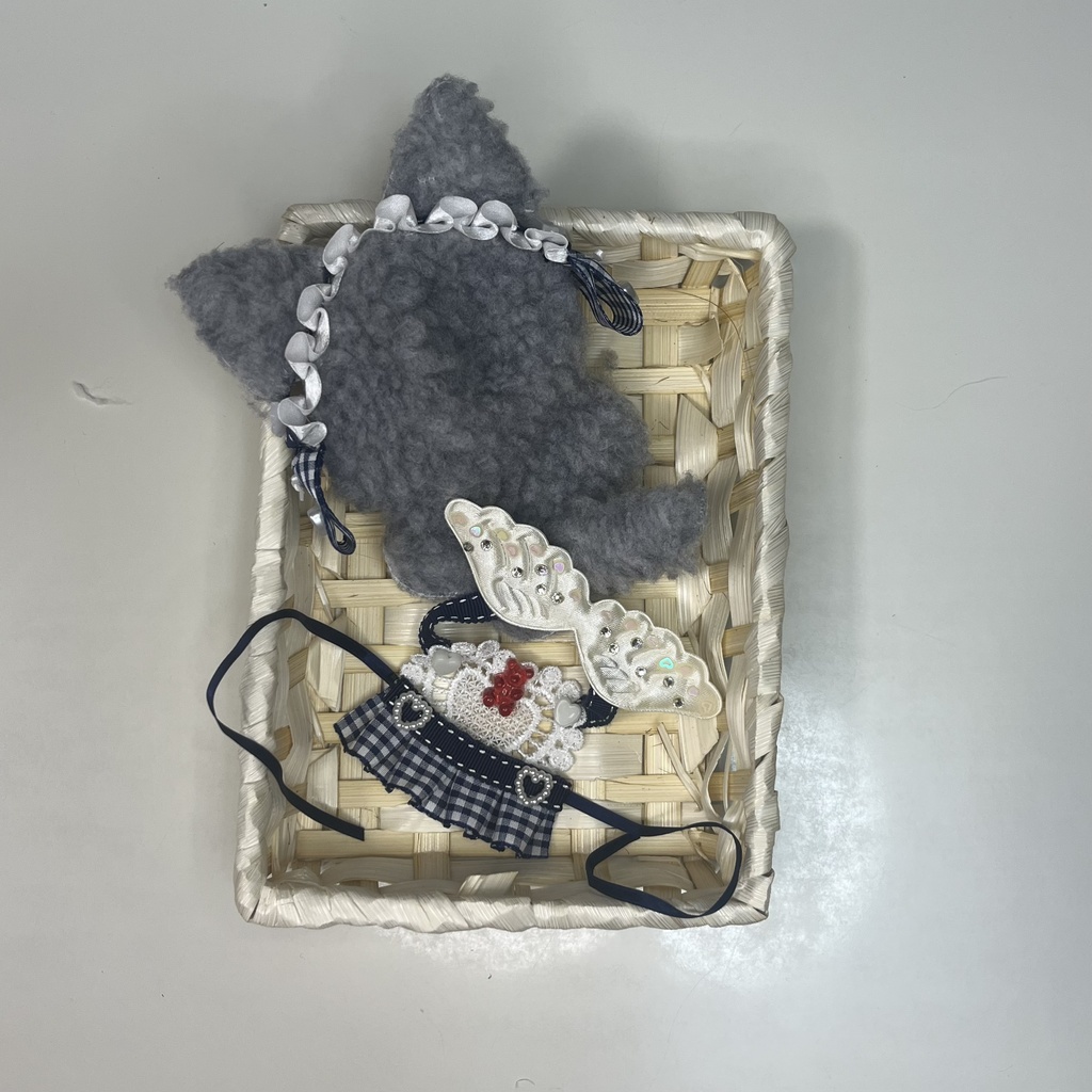 ぬい ぬい服 着ぐるみ ヘッドドレス 10cm 12cm クマ耳 ネコ耳