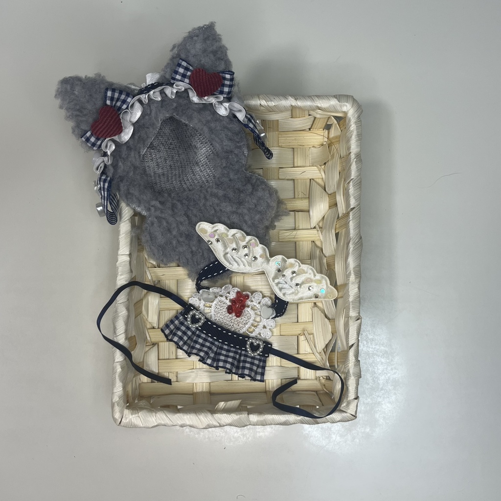 ぬい ぬい服 着ぐるみ ヘッドドレス 10cm 12cm クマ耳 ネコ耳