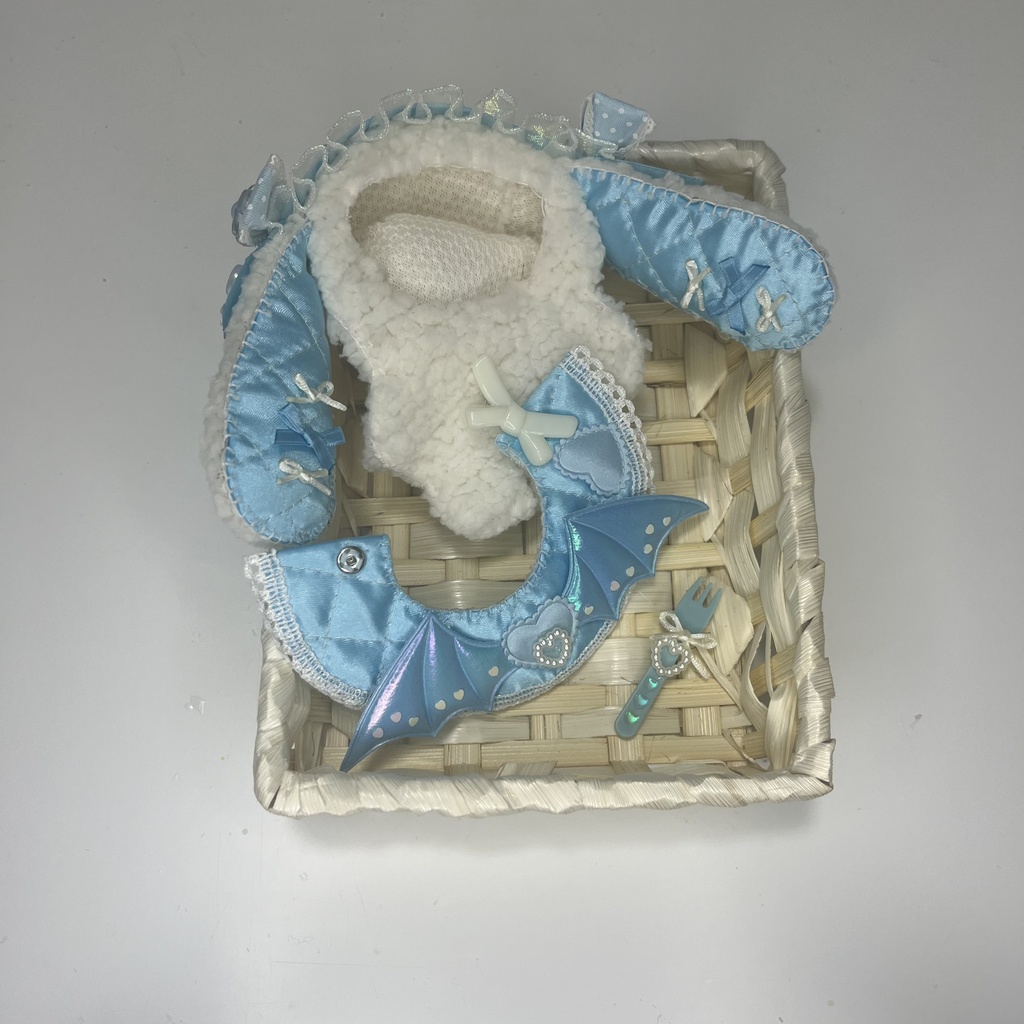 ぬい ぬい服 着ぐるみ ヘッドドレス エプロン10cm 12cm ウサ耳