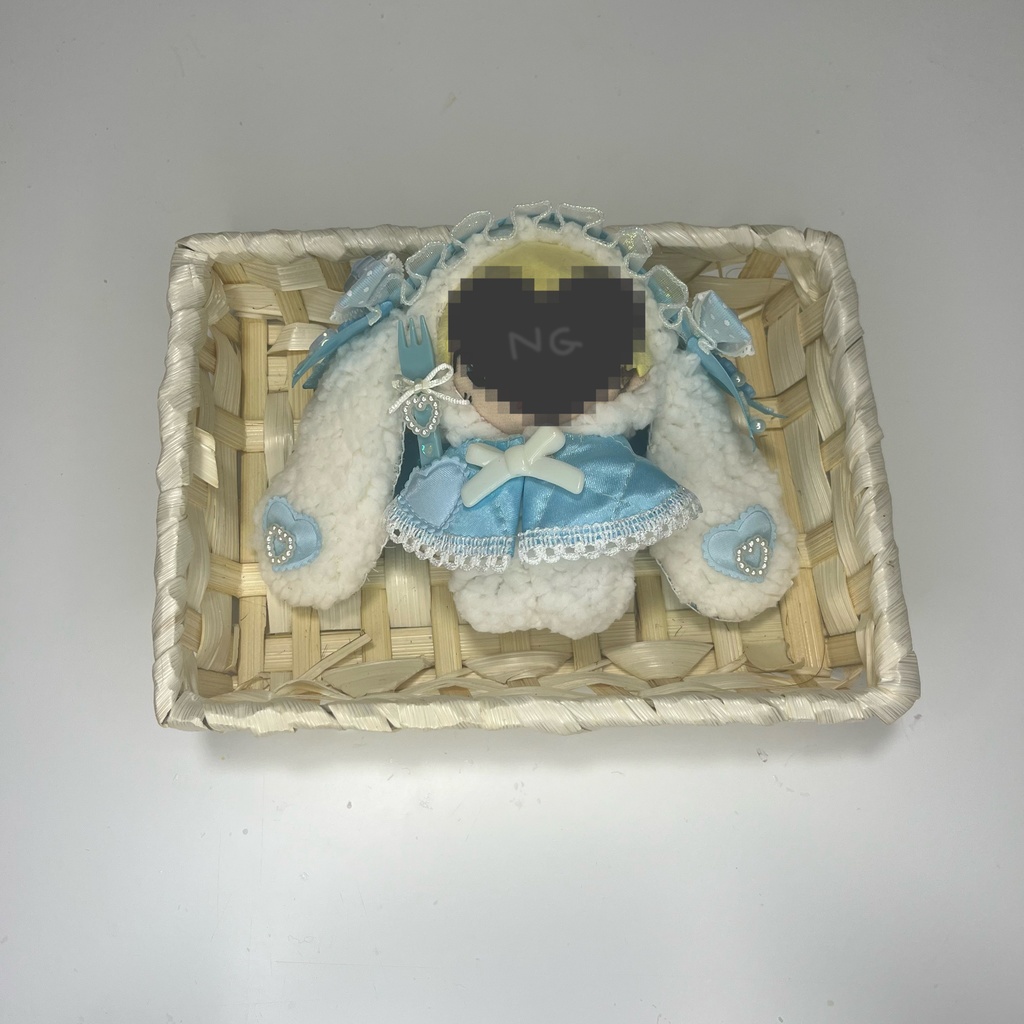 ぬい ぬい服 着ぐるみ ヘッドドレス エプロン10cm 12cm ウサ耳