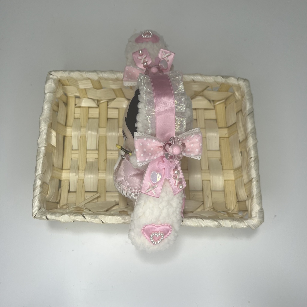 ぬい ぬい服 着ぐるみ ヘッドドレス エプロン10cm 12cm ウサ耳