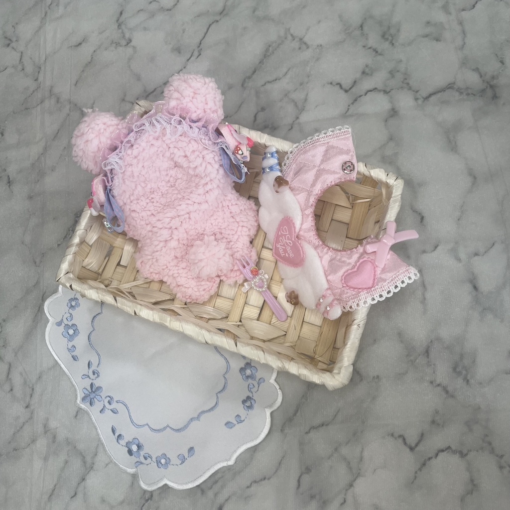 ぬい ぬい服 着ぐるみ ヘッドドレス ケープ 10cm 12cm クマ耳