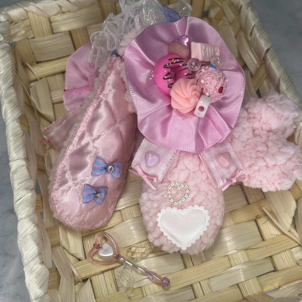 ぬい服 10cm 12cm 着ぐるみ ケープ ヘッドドレス ウサ耳