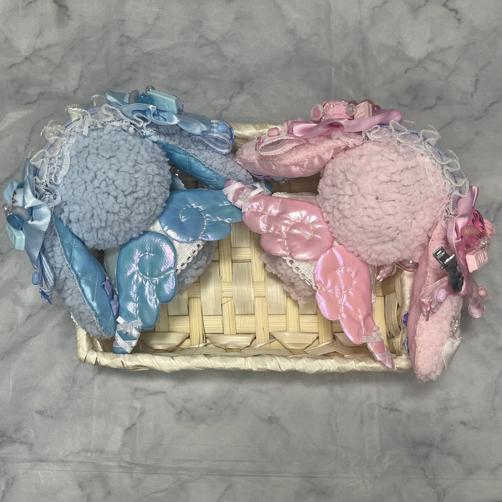 ぬい服 10cm 12cm 着ぐるみ ケープ ヘッドドレス ウサ耳