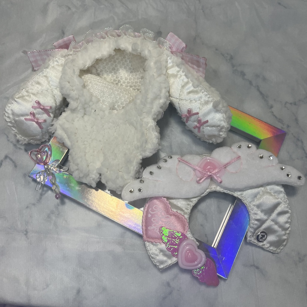 ぬい服 10cm 12cm 着ぐるみ ケープ ヘッドドレス うさみみ ねこみみ いぬみみ くまみみ