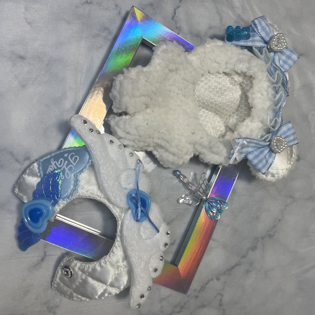 ぬい服 10cm 12cm 着ぐるみ ケープ ヘッドドレス うさみみ ねこみみ いぬみみ くまみみ