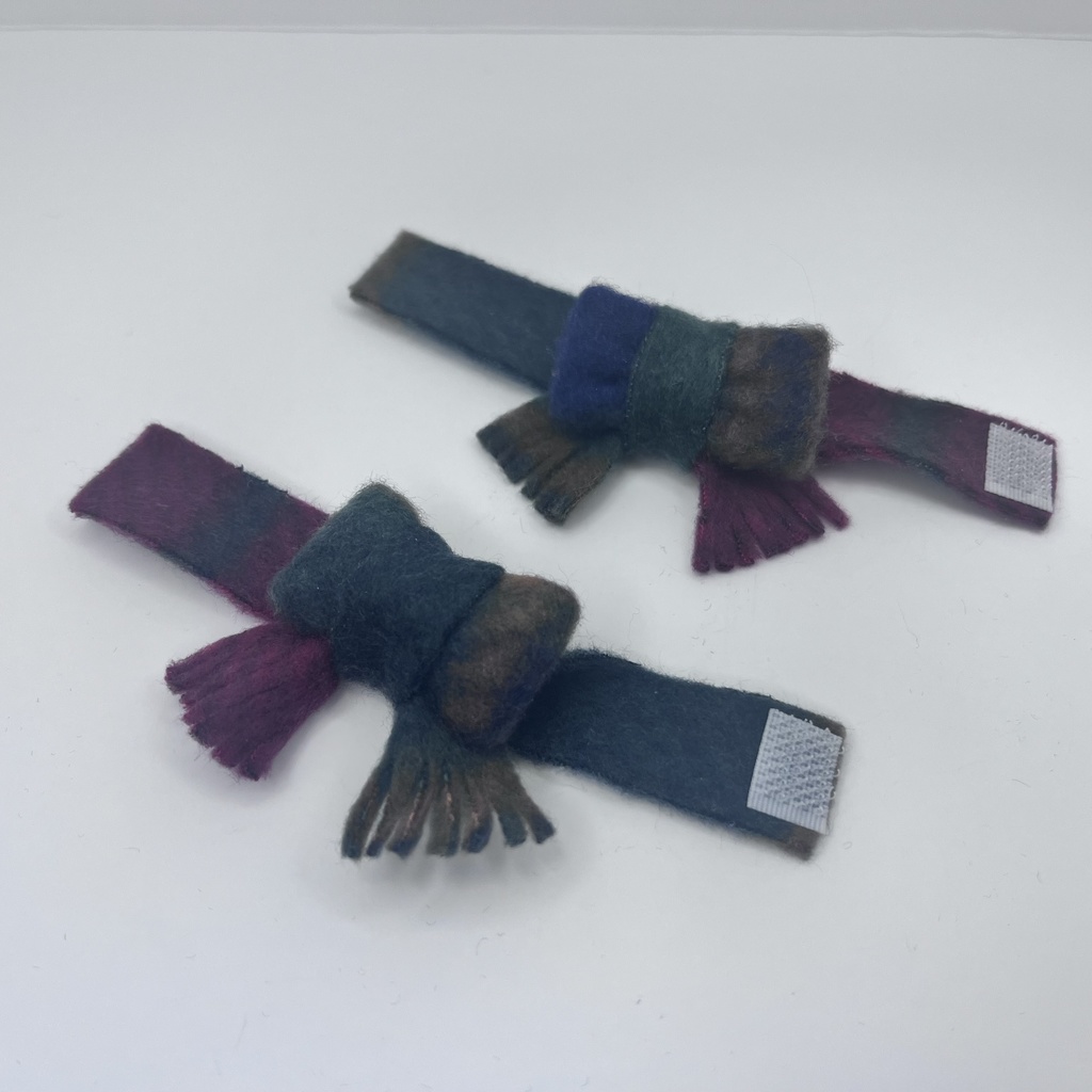 ぬい服 ぬい用 10cm チェック マフラー セット