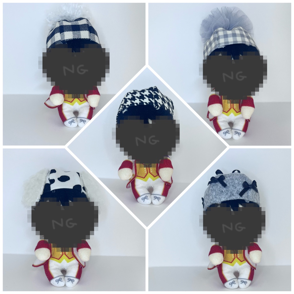 10cm  12cm ちょっこり すのチル ぬい用 帽子