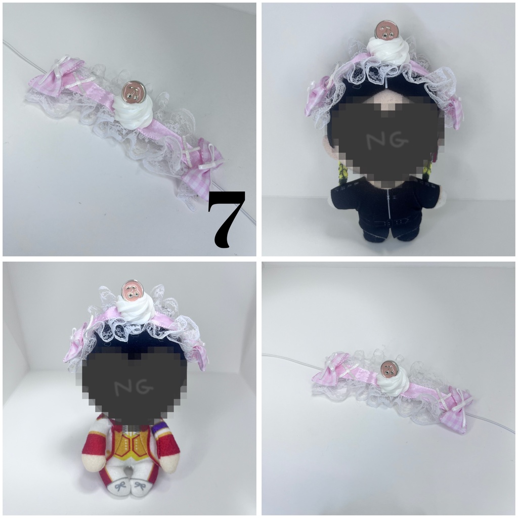 10cm 12cm ちょっこり すのチル ぬい用 ヘッドドレス