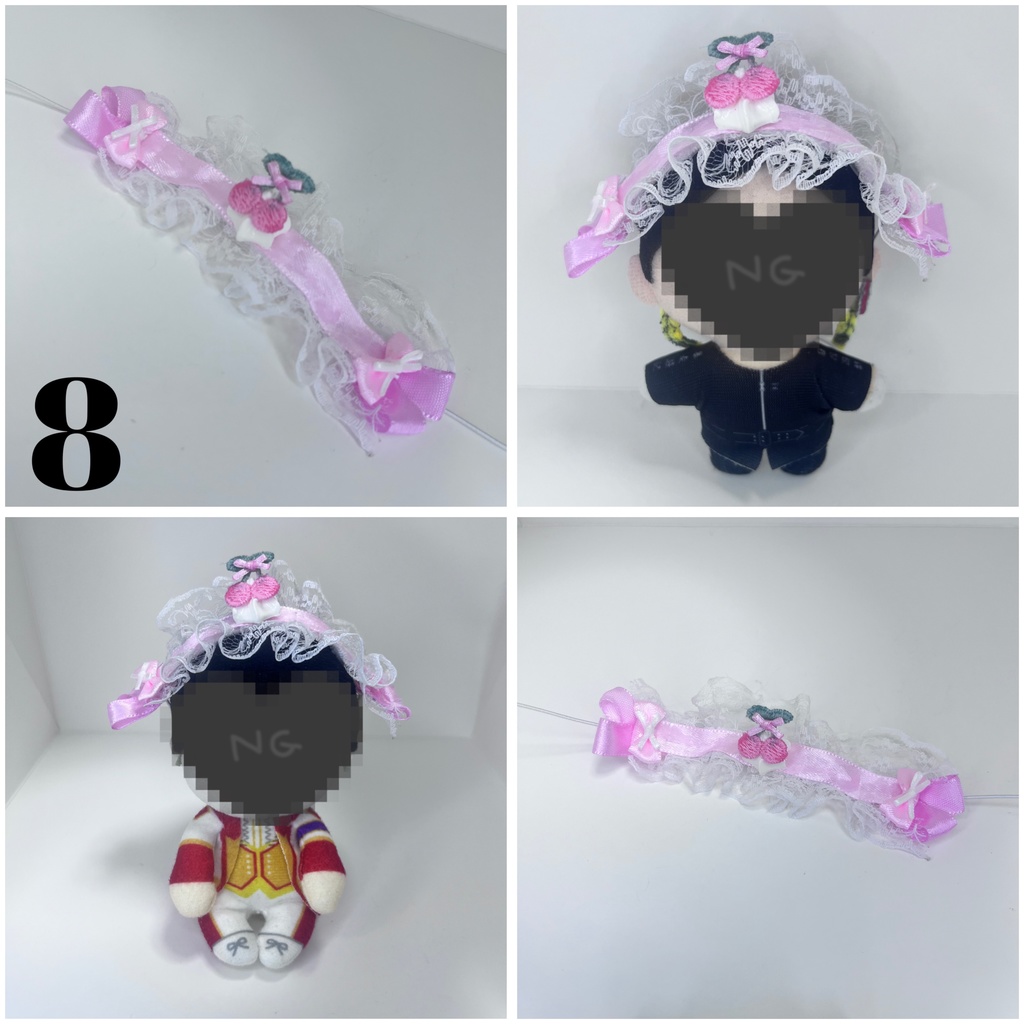 10cm 12cm ちょっこり すのチル ぬい用 ヘッドドレス