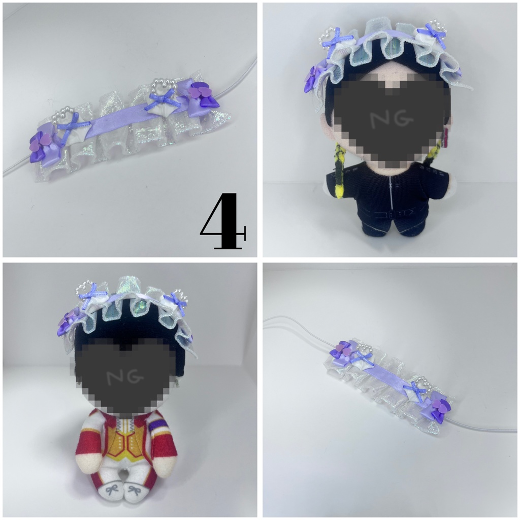 10cm 12cm ちょっこり すのチル ぬい用 ヘッドドレス