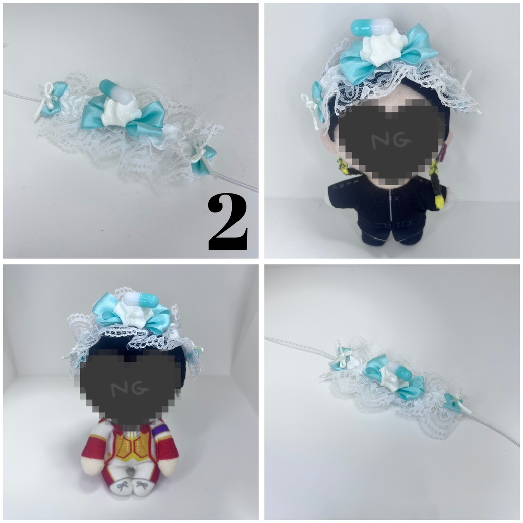 10cm 12cm ちょっこり すのチル ぬい用 ヘッドドレス
