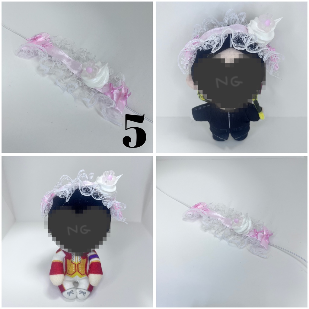 10cm 12cm ちょっこり すのチル ぬい用 ヘッドドレス