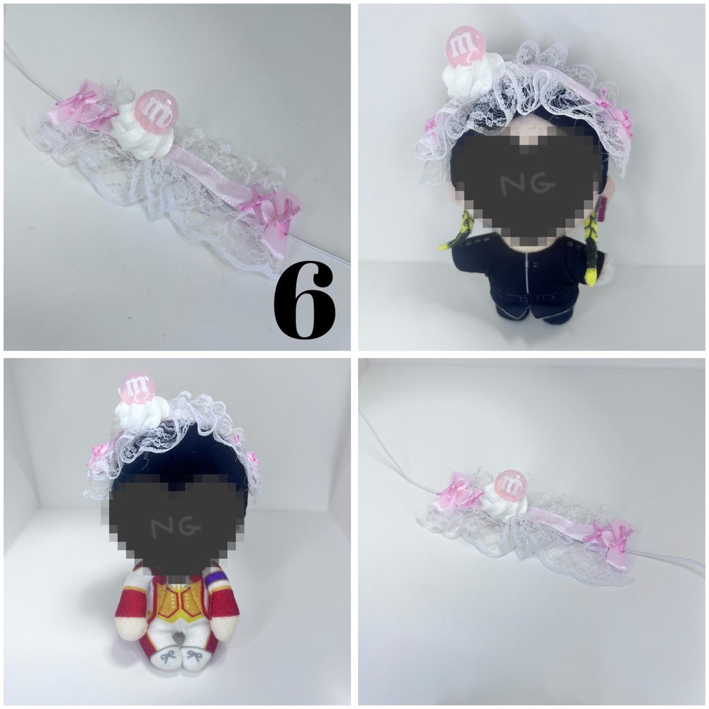 10cm 12cm ちょっこり すのチル ぬい用 ヘッドドレス