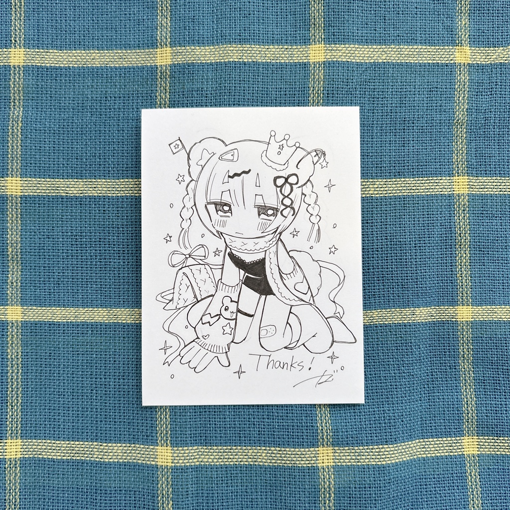 【原画】くまちゃん🐻ミニサイズ原画