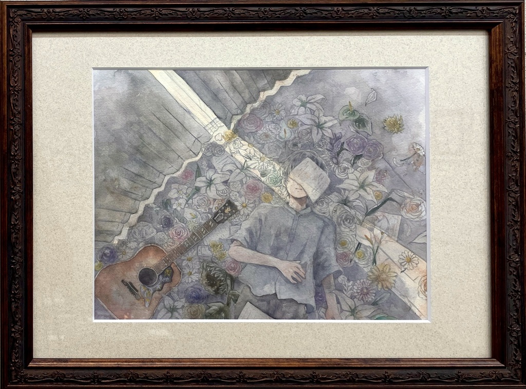 額装原画『埋没』