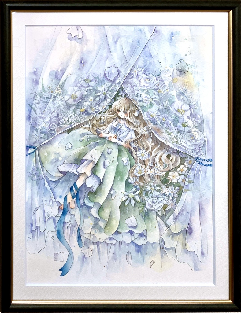 額装原画『霞む日』