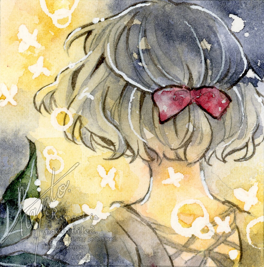 額装ミニ原画『金木犀①』