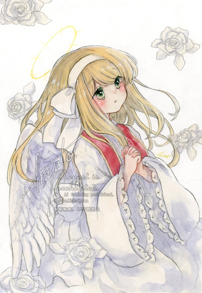 額装原画『誰が為の祈り』