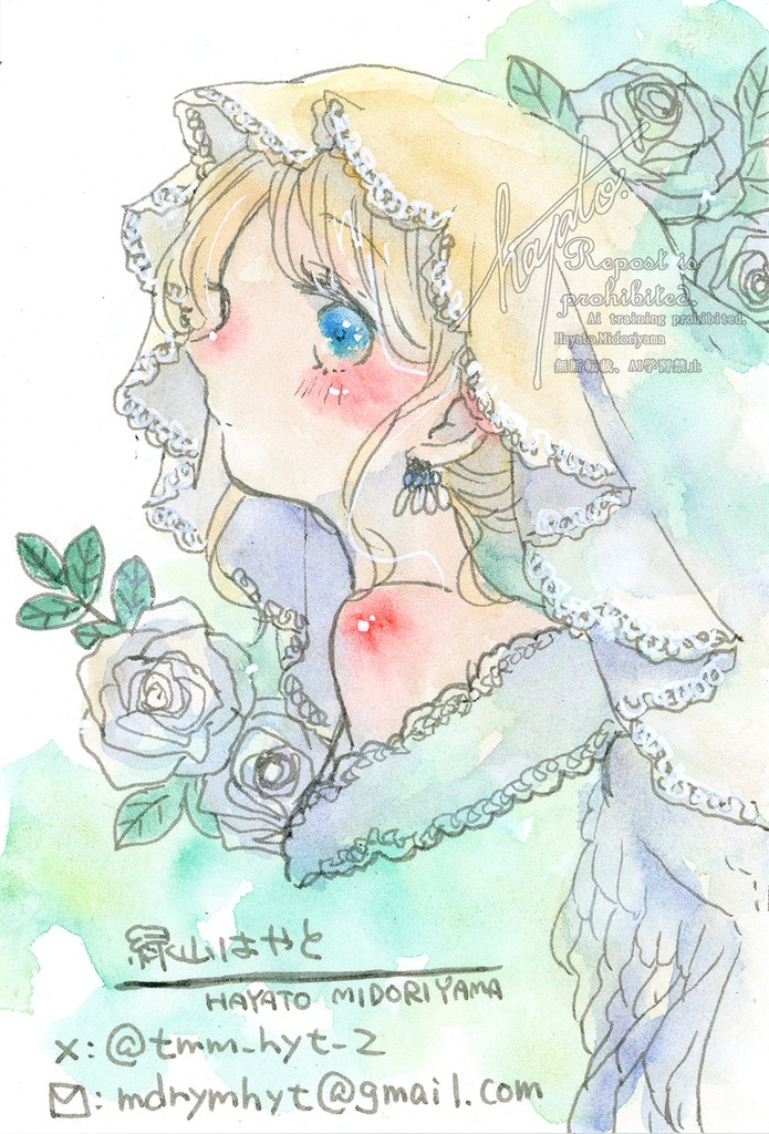 プロフィールカード原画