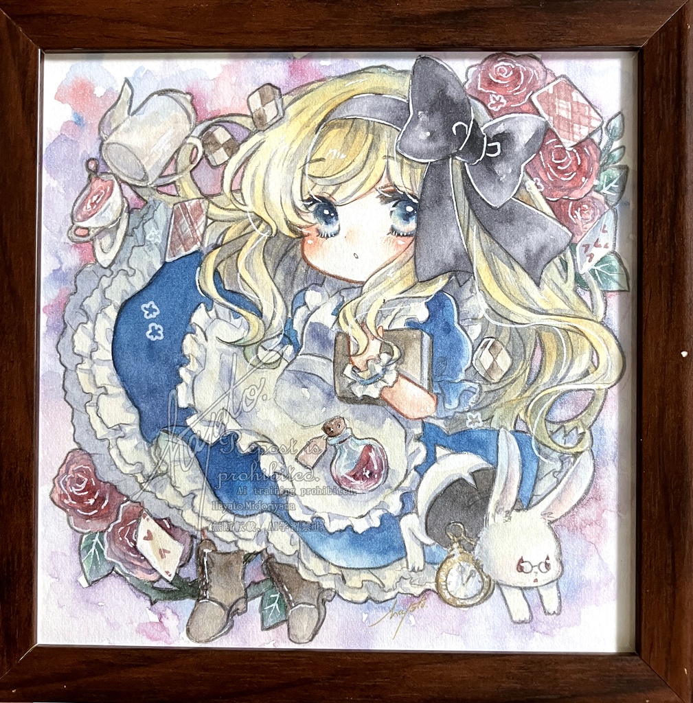 額装原画　アリス