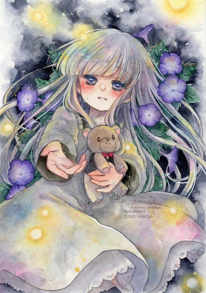 B5サイズ原画『Here for you.』