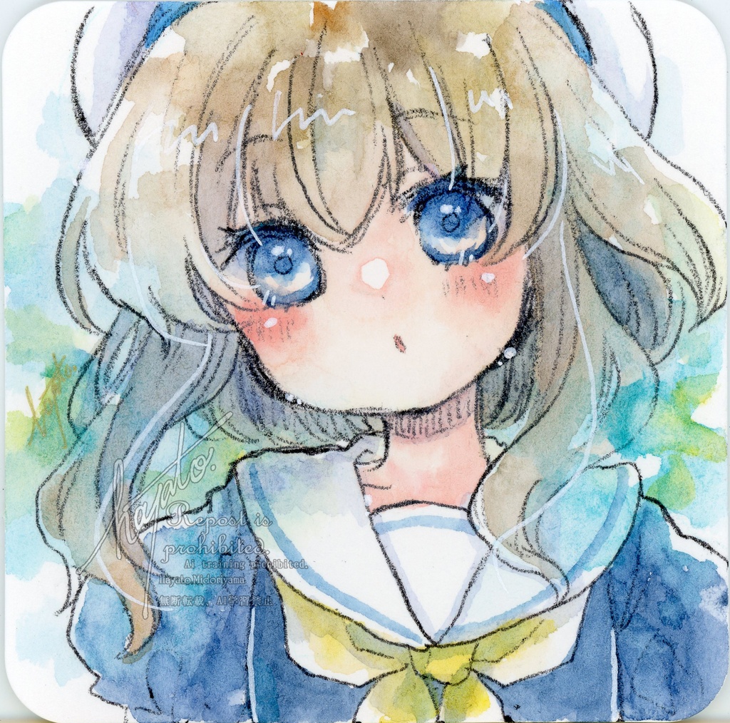 手のひらペーパー原画