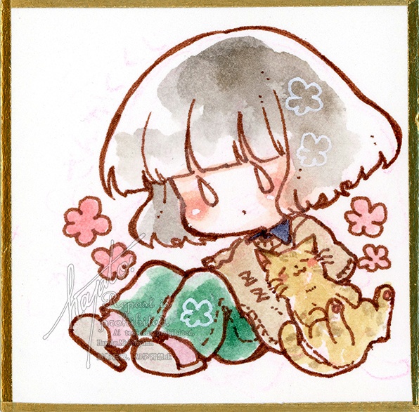 豆色紙　代理ちゃんとアーサー