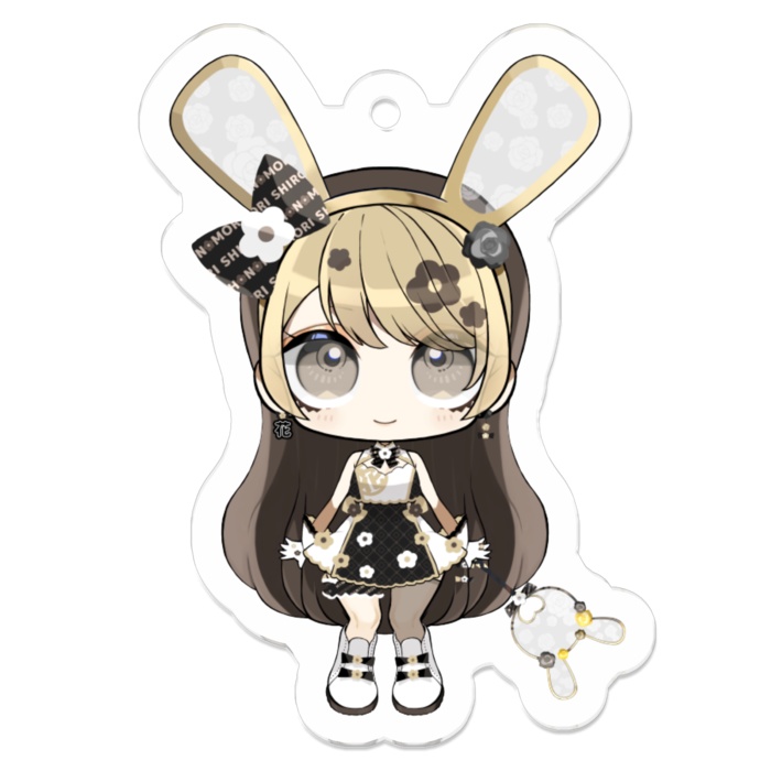 【常設】ぷち花守シロカアクリルキーホルダー:A