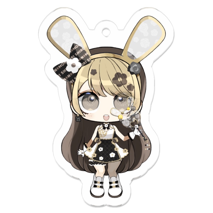 【常設】ぷち花守シロカアクリルキーホルダー:B