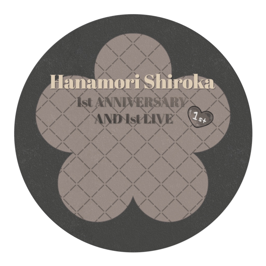 1周年&初配信記念モチーフマステ