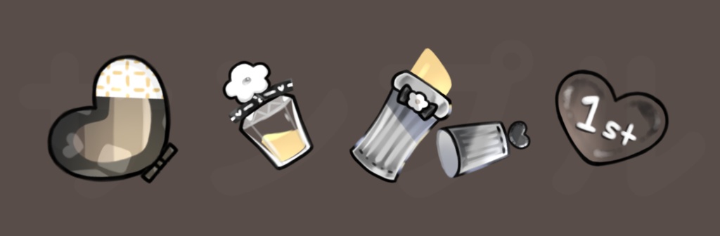 1周年&初配信記念モチーフマステ