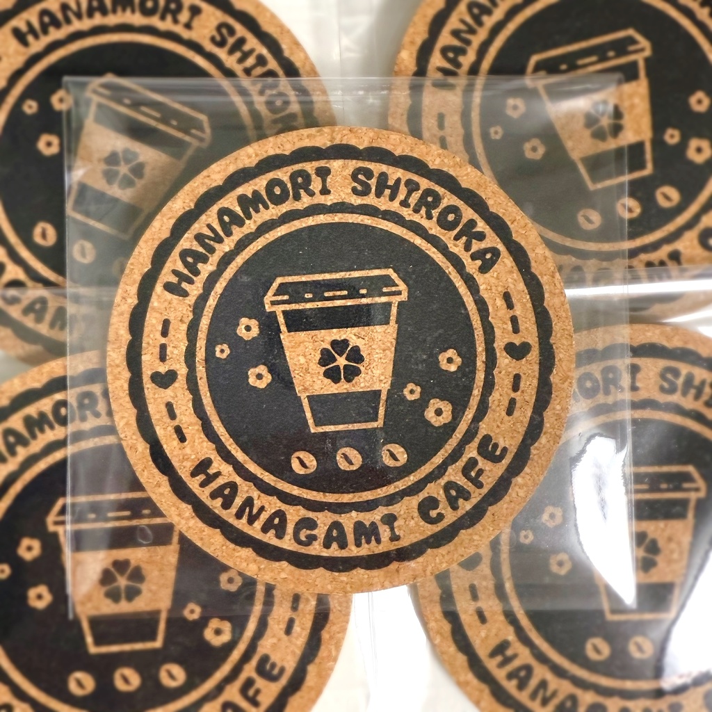 【在庫分】カフェロゴコースター【2025誕生日記念グッズ/花守シロカ/Vtuber】