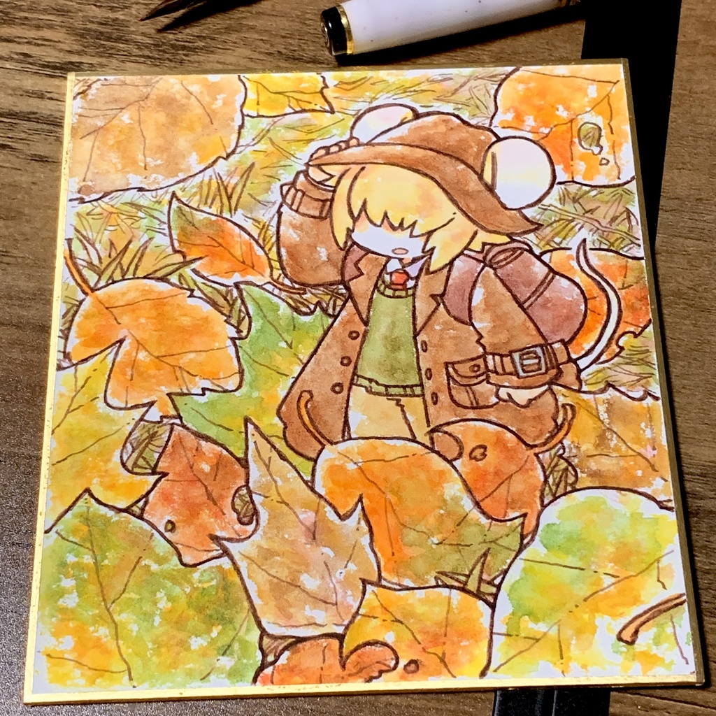 【水彩原画】秋に立ち止まる