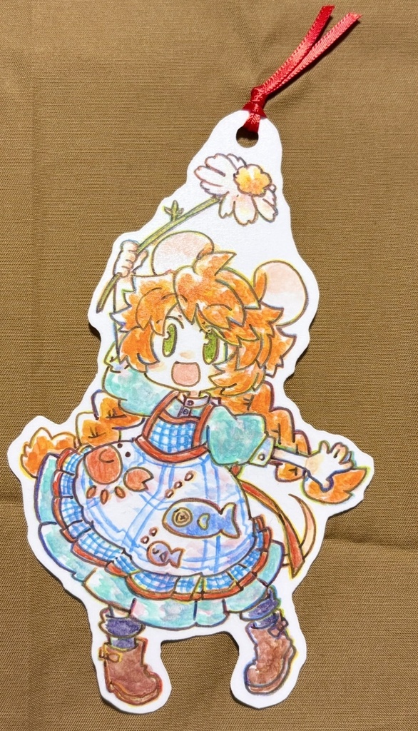 水彩原画しおり　素敵な私の魔法の杖