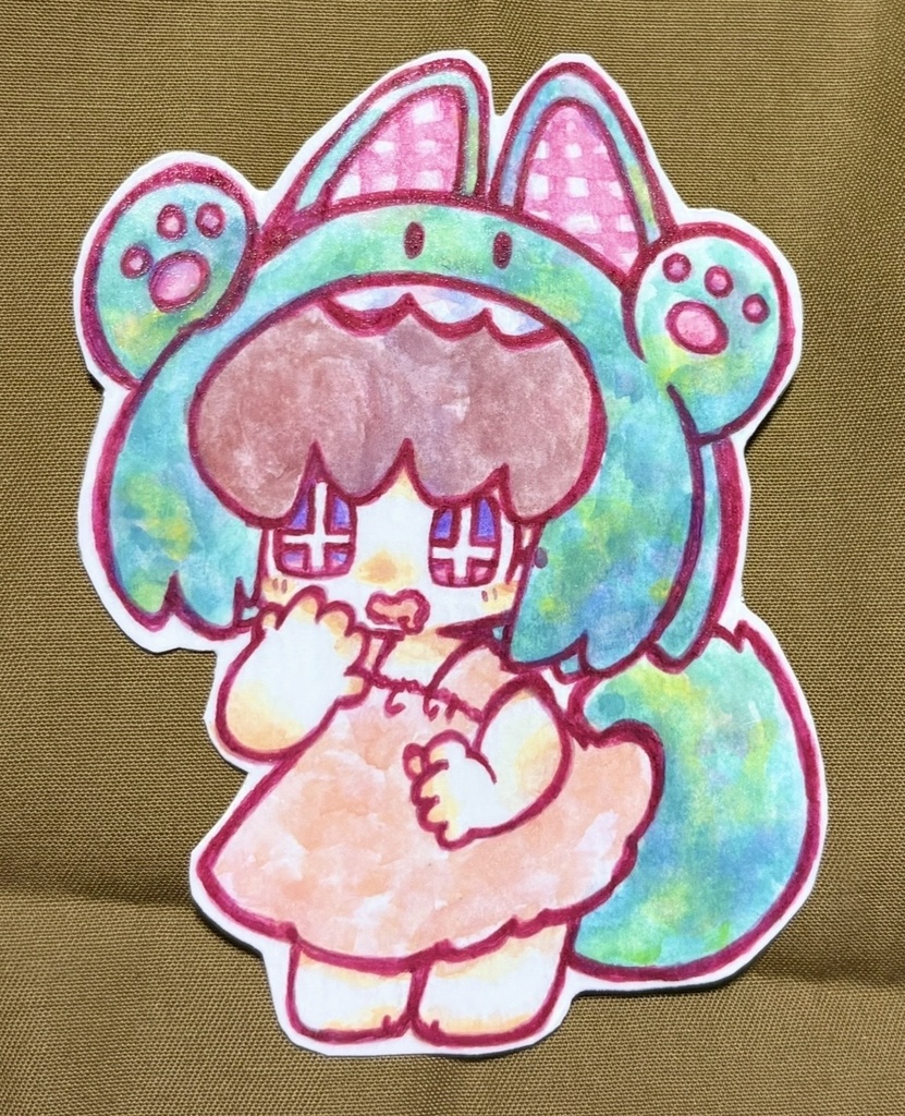 水彩原画　キュピーンちゃん