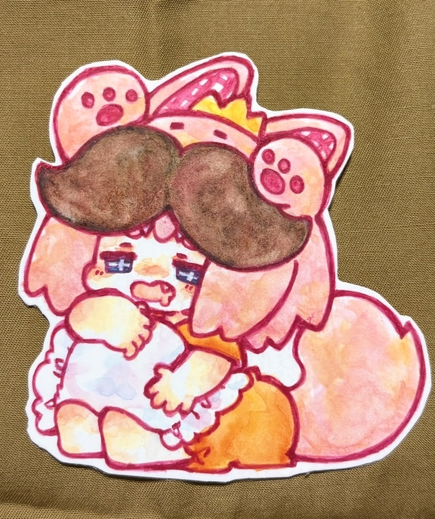 水彩原画　ネムネムちゃん