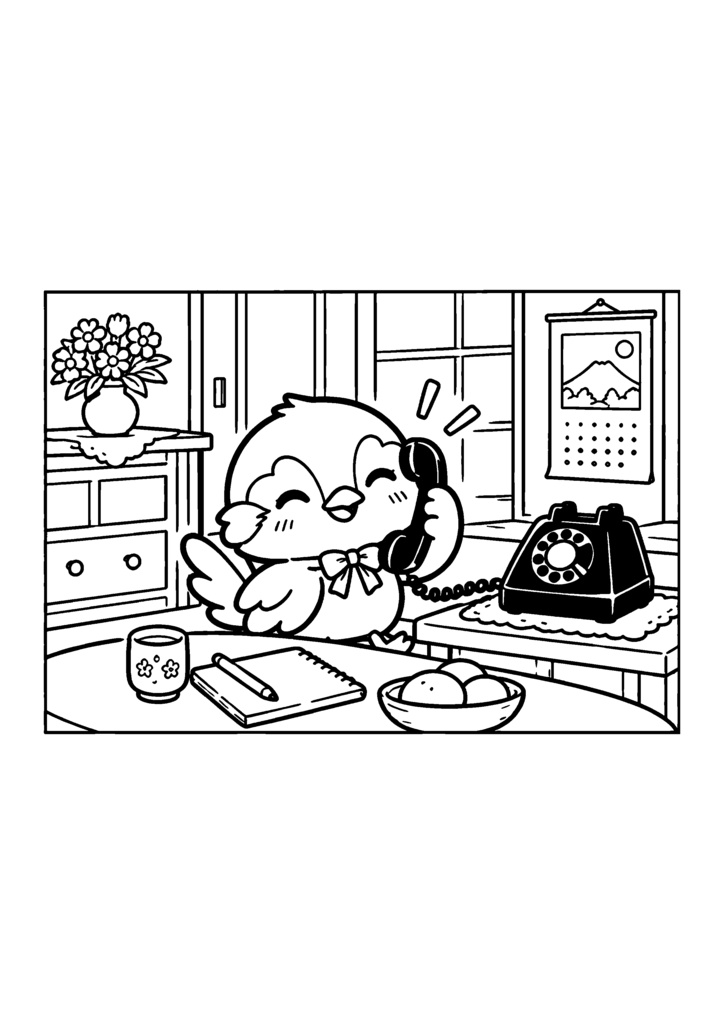 【無料】ほっこり季節のぬりえ 回想・レクリエーション編 お試し版(1枚)