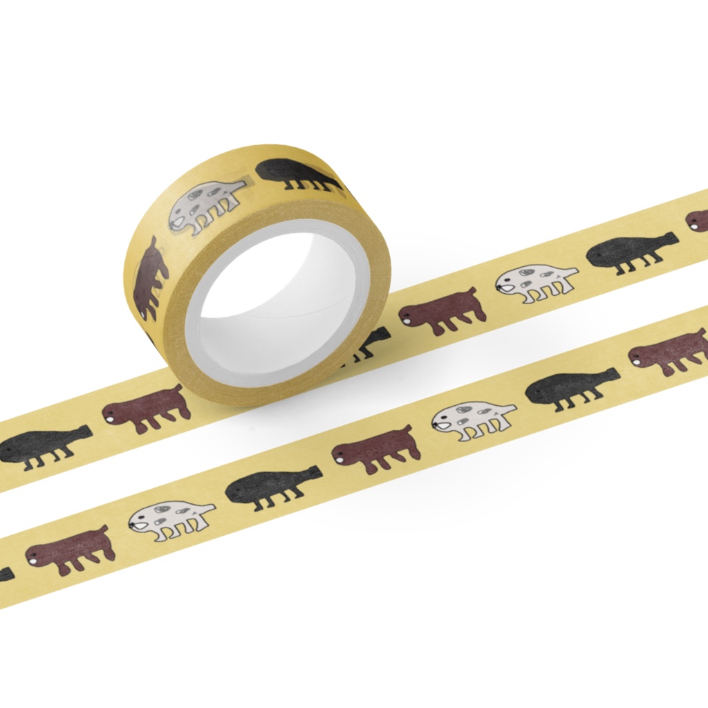 しんかするいきものたちマスキングテープ