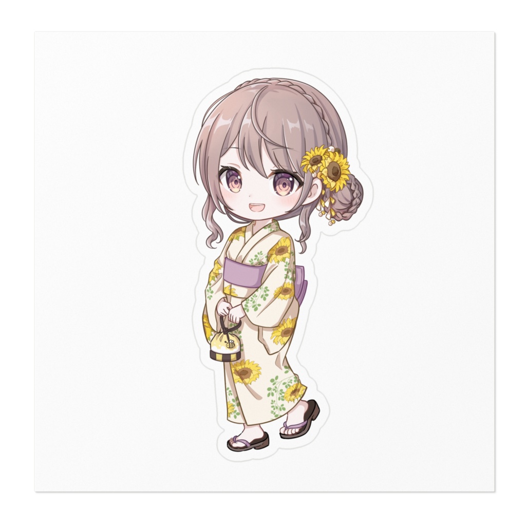 ちびはちねえステッカー夏祭り編(るんるんver.)
