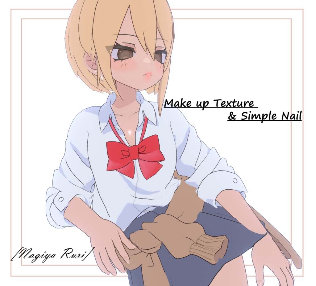 [無料] Nagiya simple Make up ,eye Texture  & Simple Nail