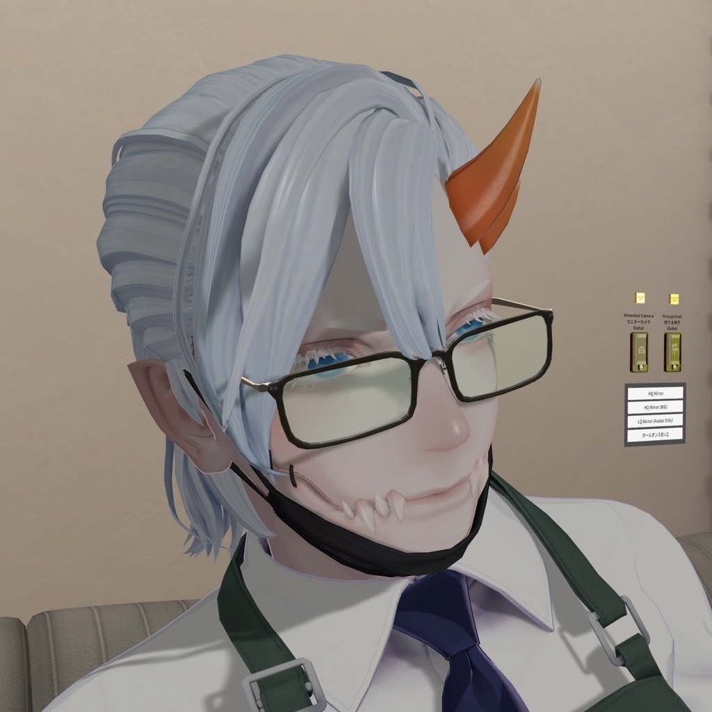 VariableMonoblocGlasses【スクエア/レンズ有/部分可変/全パーツ色調整】