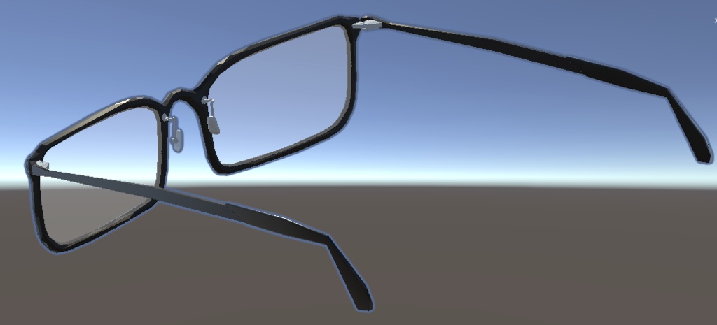 VariableMonoblocGlasses【スクエア/レンズ有/部分可変/全パーツ色調整】