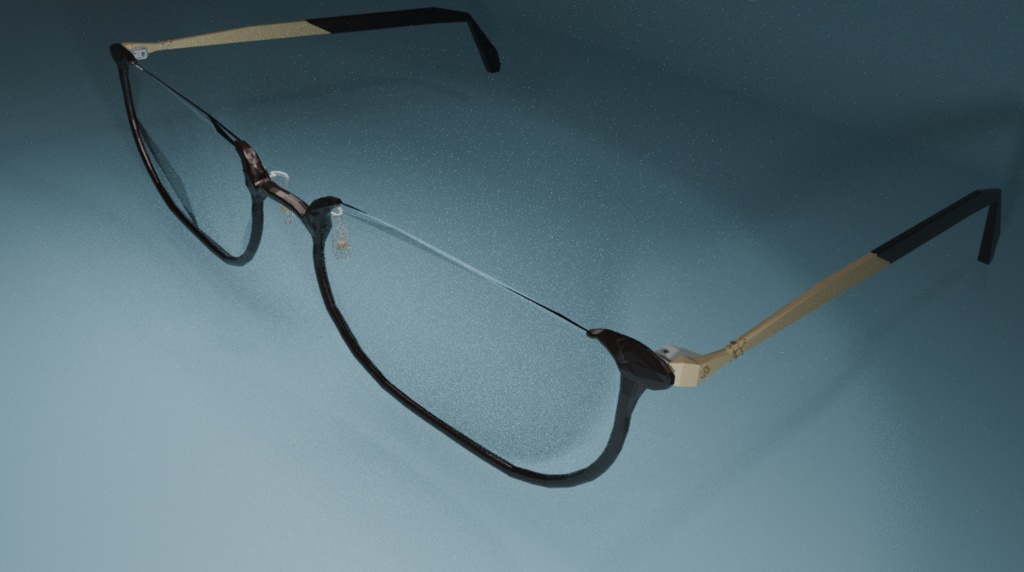 VariableUnderRimGlasses【アンダーリム/レンズ有/部分可変/全パーツ色調整】