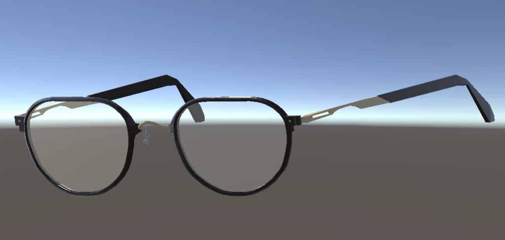 VariableOvalGlasses【オーバル亜種/レンズ有/部分可変/全パーツ色調整】