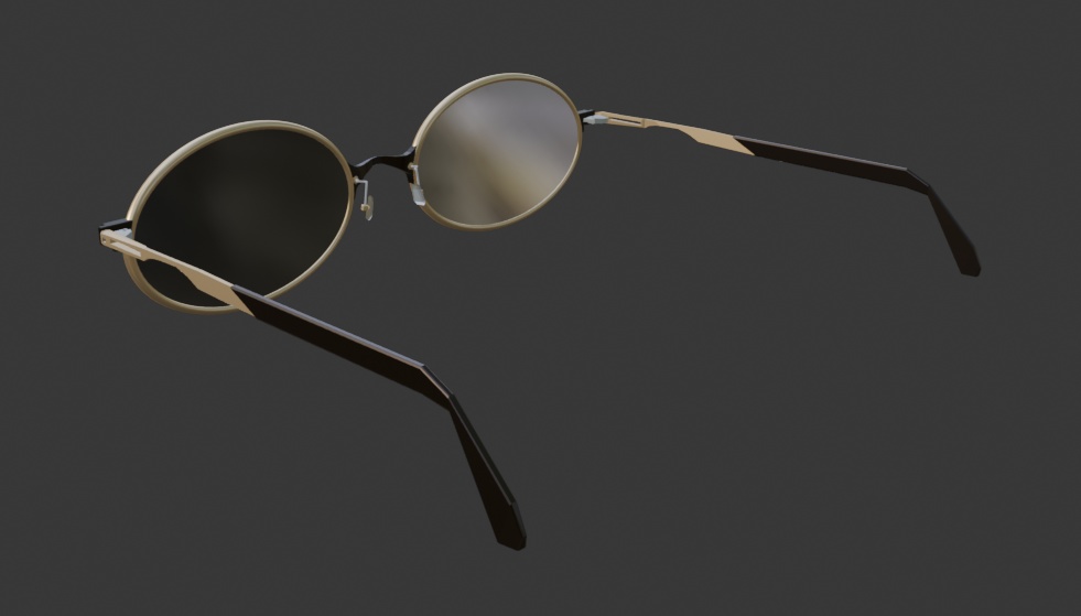 VariableOvalGlasses【フレーム可変/レンズ有/モダン可変/全パーツ色調整】