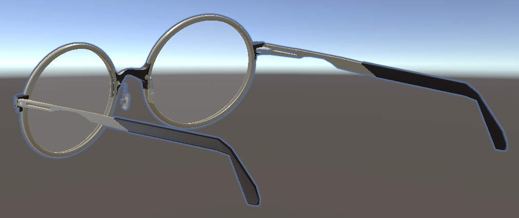 VariableOvalGlasses【フレーム可変/レンズ有/モダン可変/全パーツ色調整】